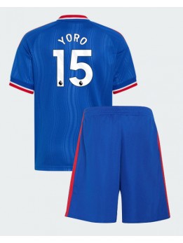 Manchester United Leny Yoro #15 Replika Borta Kläder Barn 2026-27 Kortärmad (+ byxor)